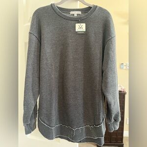 Michelle Mae Gray Sweater Pull over Super soft